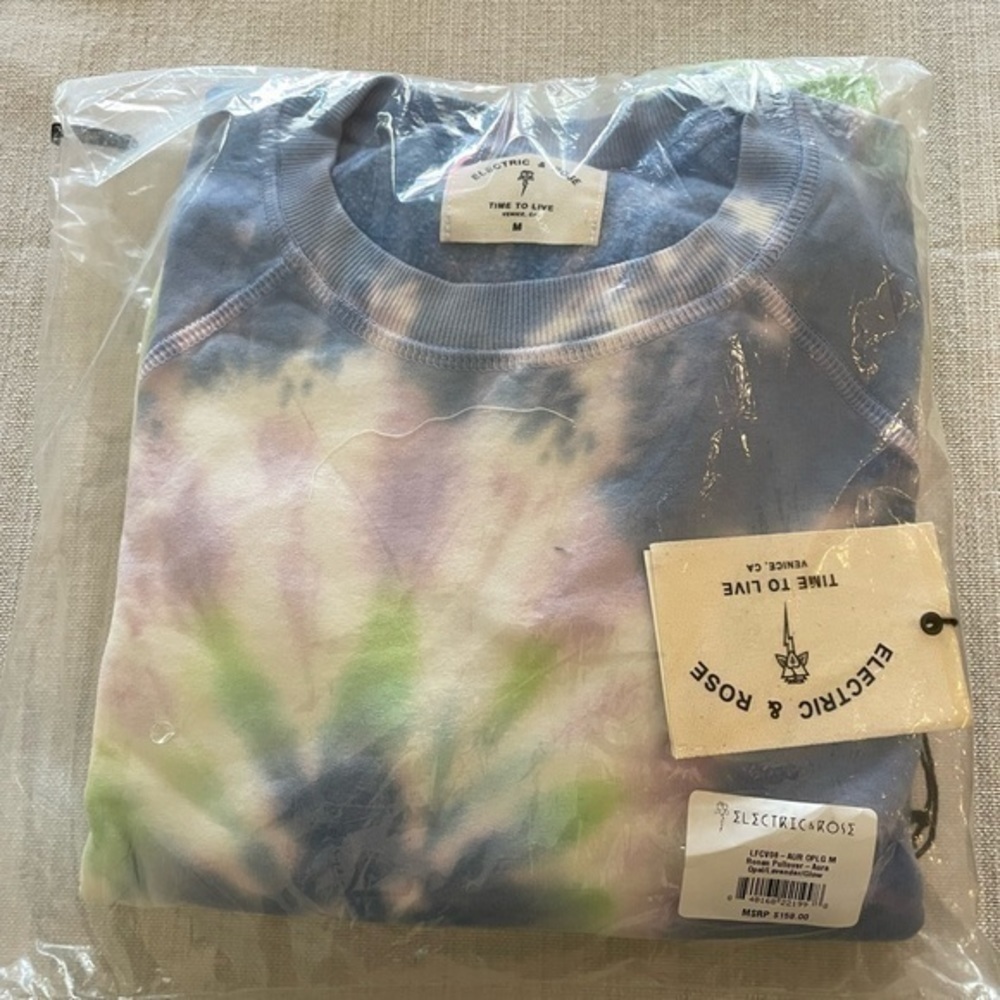 Electric & Rose Tie Dye Ronan Pullover - Picture 9 of 9